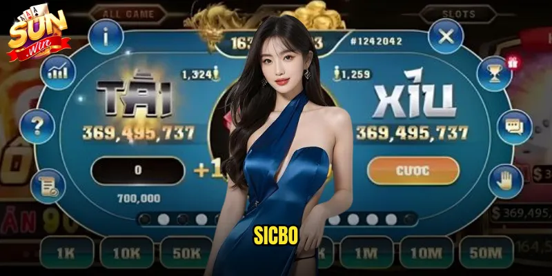 Sicbo sunwin game xúc xắc truyền thống với công nghệ live dealer 1 sicbo